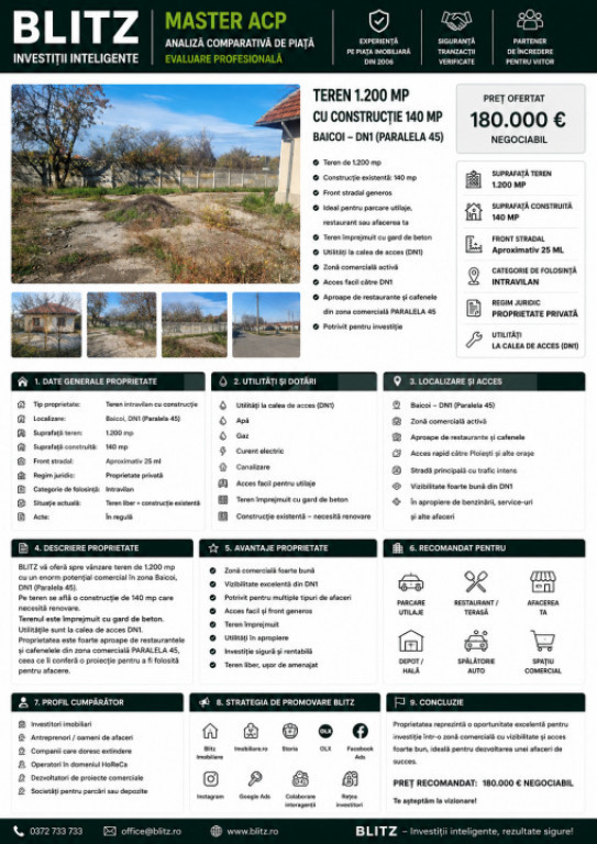 TEREN PLATFORMA BETONATA+CONSTRUCTIE