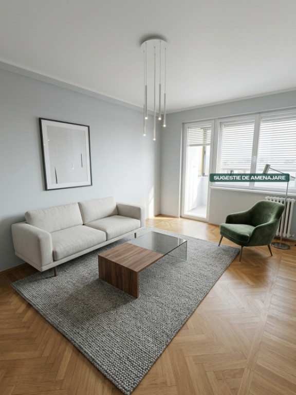 Apartament 3 camere, 58 mp, zona Andrei Muresan