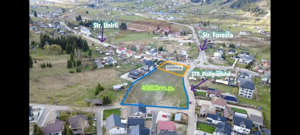 Teren 4,983mp Vatra Dornei / Strada Unirii