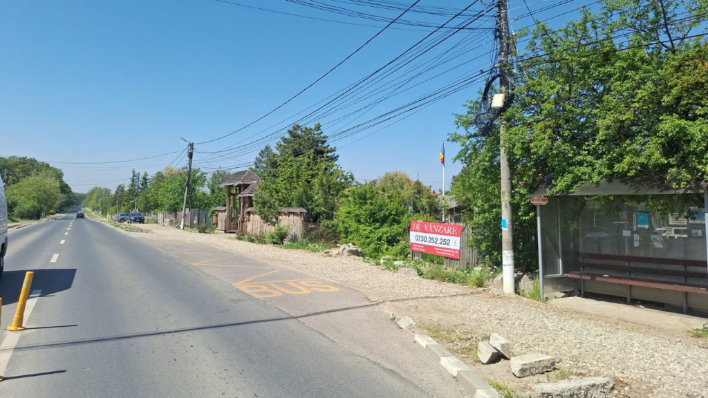 Teren de 500mp cu deschidere dublă 14/35m, strada principal