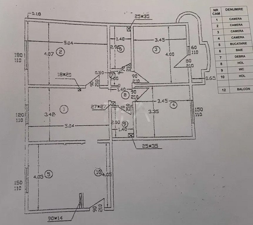4 camere Vitan, inst. schimb., parcare, et. 4, an 1992, metr