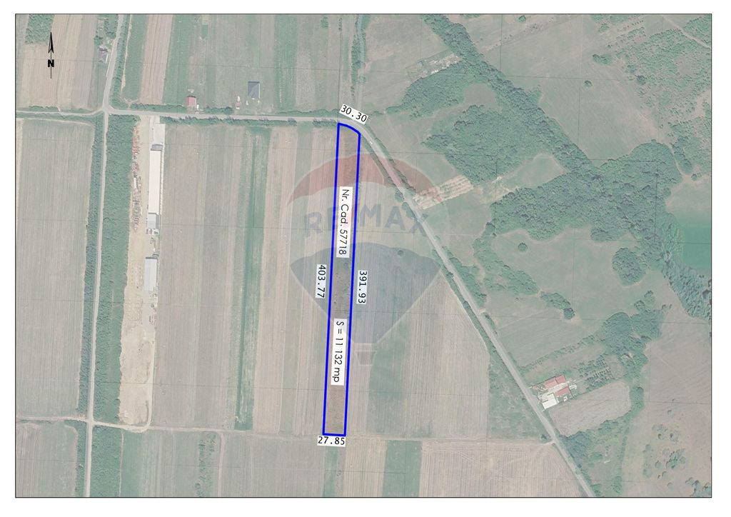 Teren extravilan 11,132 mp, Săcădat, de vânzare