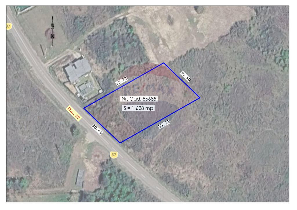 De vânzare teren intravilan 1,628mp - Paleu/Drumul DC 37