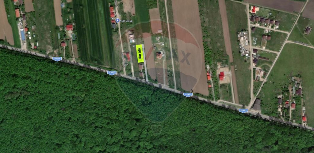 Teren intravilan, langa padure, 752 mp, Bolintin-Deal