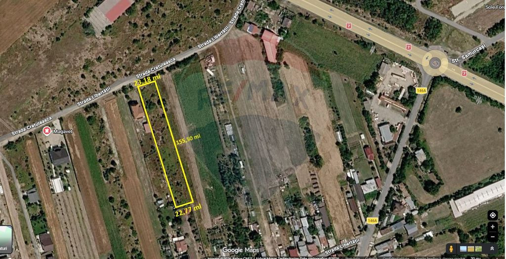 Teren 3,700mp Gulia/DN7 -20 km fata de Pta Victoriei -ide...