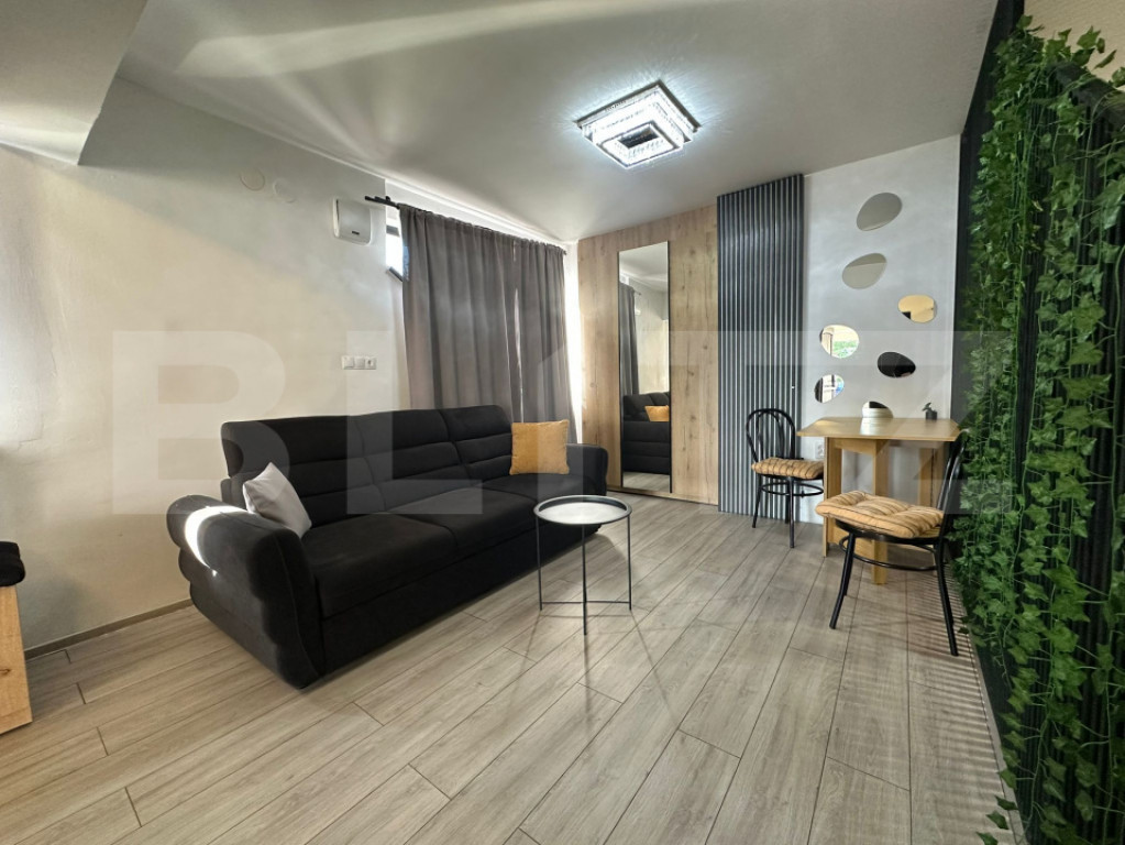 Studio premium open-space, 35 mp, terasa si parcare – zona