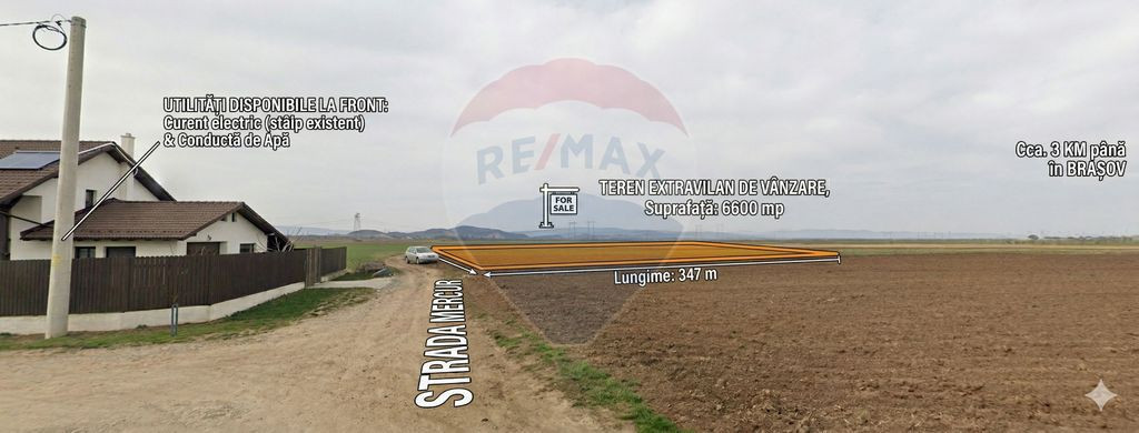 Teren Investiție 6300mp Săcele - 10m de Utilități in ...