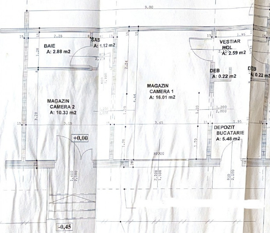 Spatiu comercial/birou, 38 mp, zona Micro III - Turda