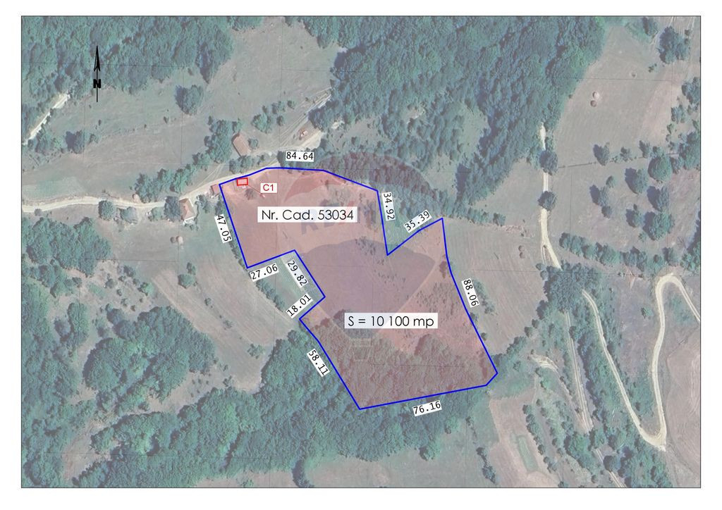 De vânzare teren intravilan 10,100 mp, cu anexă, Munteni
