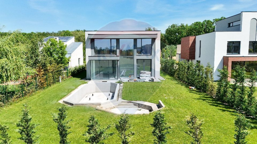 Vilă modernă de vânzare | 5 camere | Dumbrava Vlăsiei...