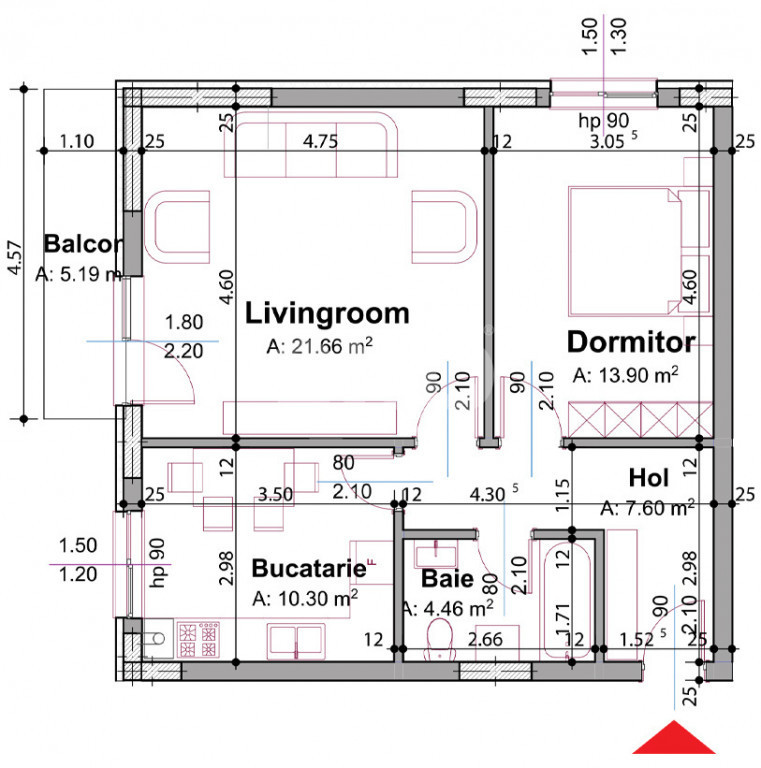 Apartament 2 camere Pitesti | Zona Stadion
