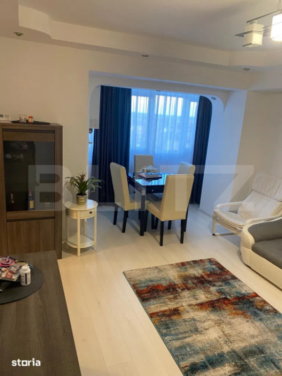 Apartament 3 camere, bloc PP, 62 mp, renovat, mobilat, zona