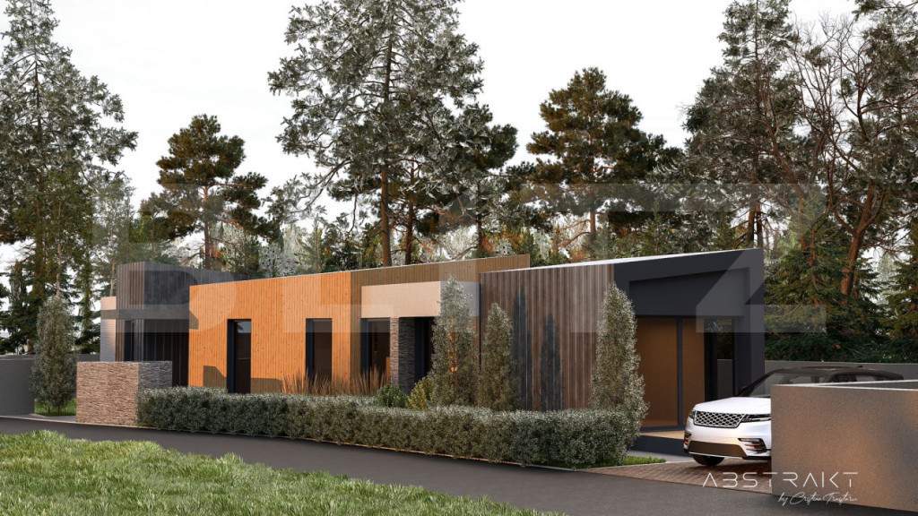 CASĂ INDIVIDUALĂ MODERNĂ ÎN STUPINI-500 mp teren