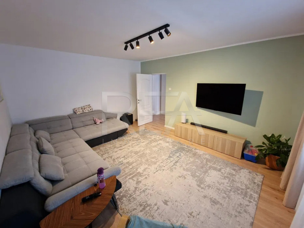 4 camere Renovat ,Centrală,95mp,2 bai, loc Parcare-Nerva Tr