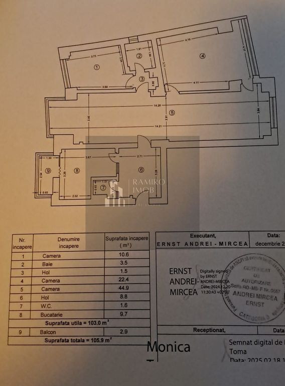 Apartament 4 camere Piata Unirii / Metrou Unirii 450m