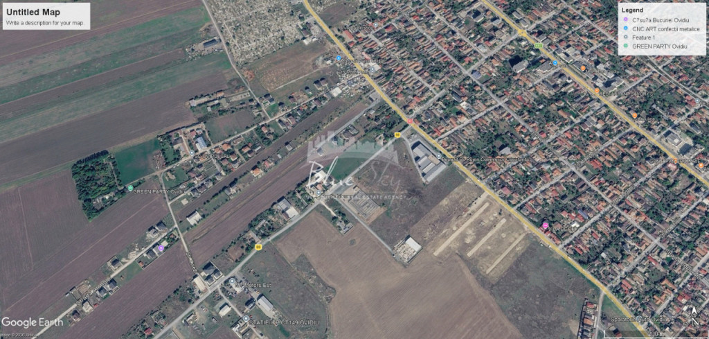 Teren intravilan 3.000 mp – Ovidiu, Varianta către Poiana
