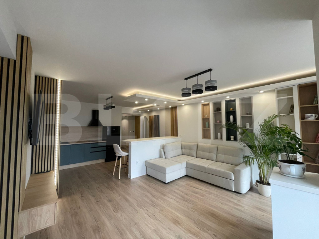 Apartament deosebit cu 2 camere, 58 mp, finisaje premium | D