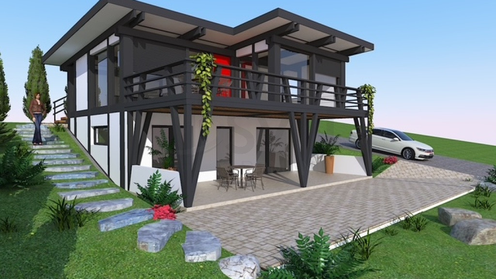 Vila 5 camere HUF Haus Balotesti vedere lac