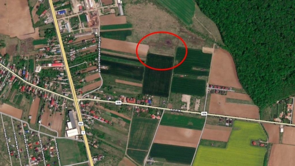 Teren Ciolpani langa padure si DN1