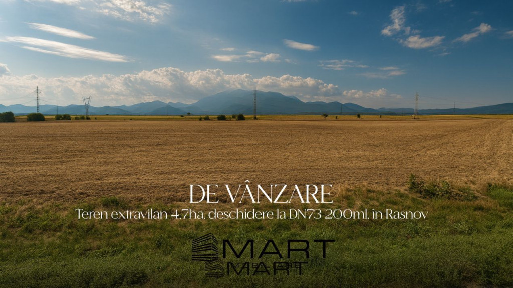 Teren extravilan/agricol 47000mp în Râșnov