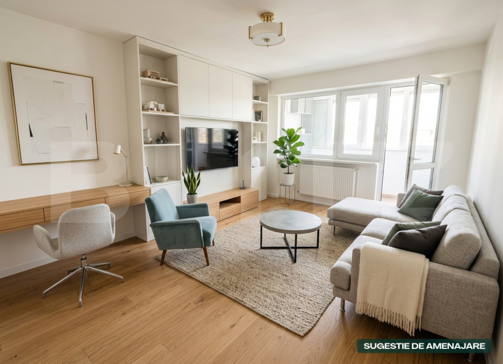 Apartament 3 camere, 58 mp, zona Dâmbu Pietros