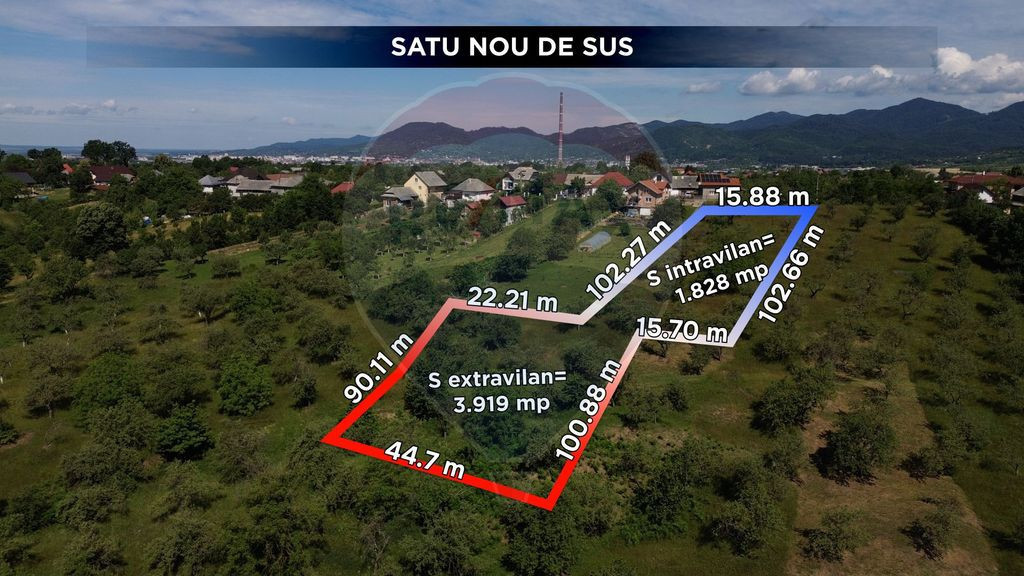 Teren de vânzare Satu Nou de Sus zona liniștită