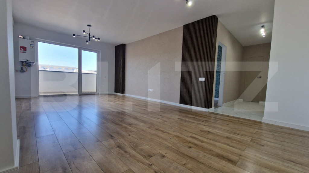 Apartament semidecomandat, 2 camere, 53 mp utili, terasa, fi