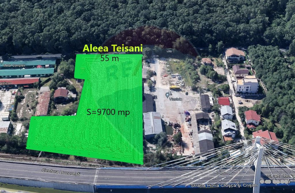 Teren intravilan 9700 mp, sector 1, Bucuresti
