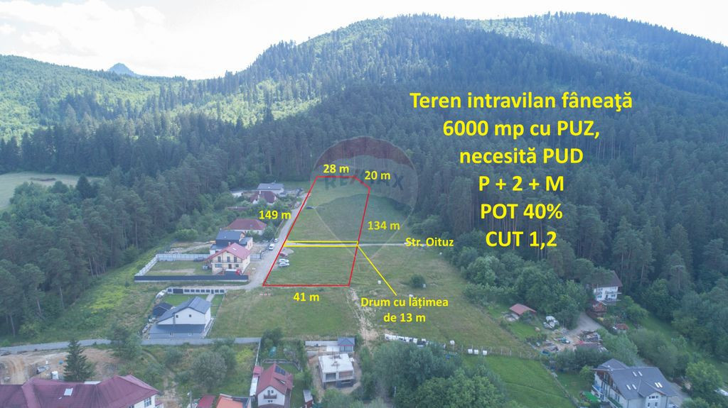 Teren intravilan, 6000 mp, lângă Spital Municipal Săcele