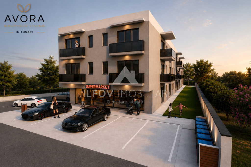 Avora Boutique Tunari, apartament 3 camere, langa Cosmopolis