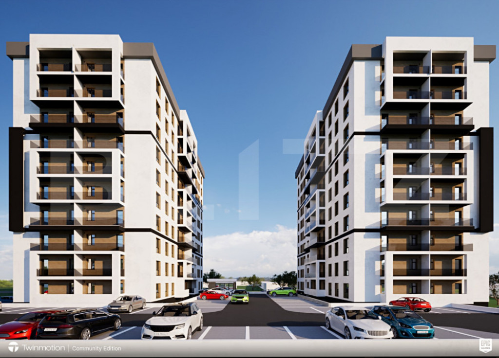 Apartament 2 camere open-space, 55.80 mp, Valea Rosie Comple