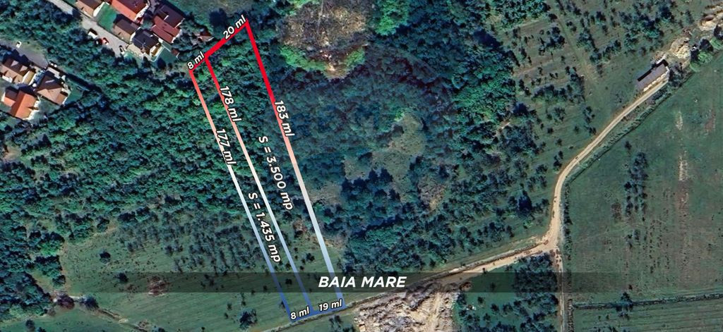 Teren 4,935mp Baia Mare / zona Dura