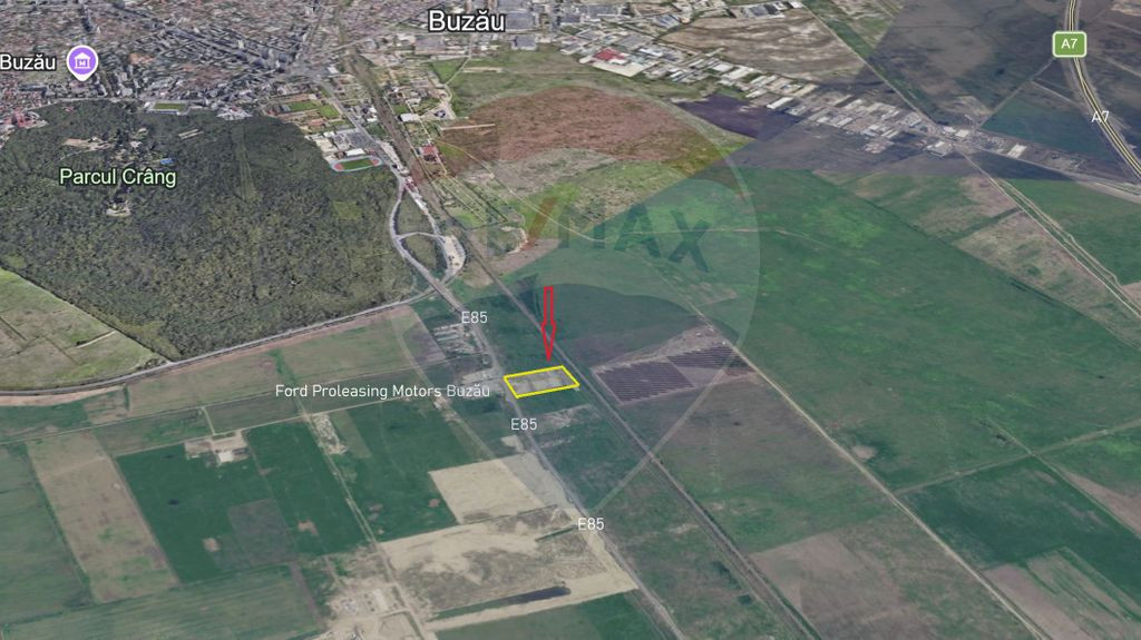 Teren intravilan 15.000 mp cu autorizatie I E85 Buzau