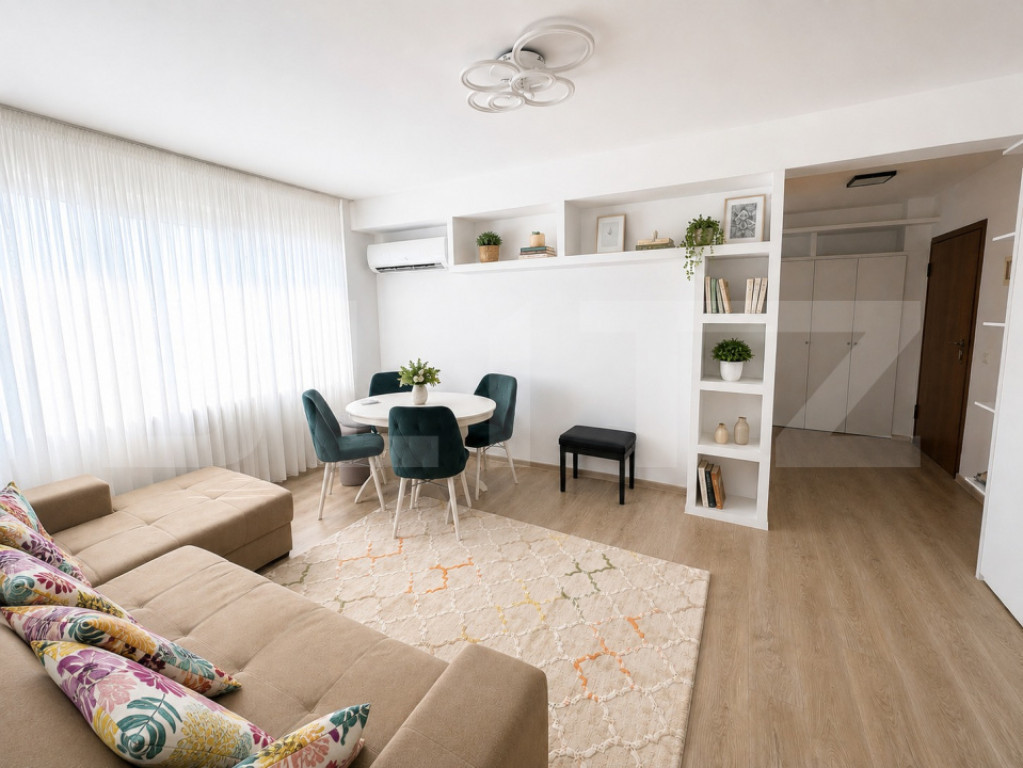 Apartament modern cu 2 camere, 51 mp, semidecomandat, zona O