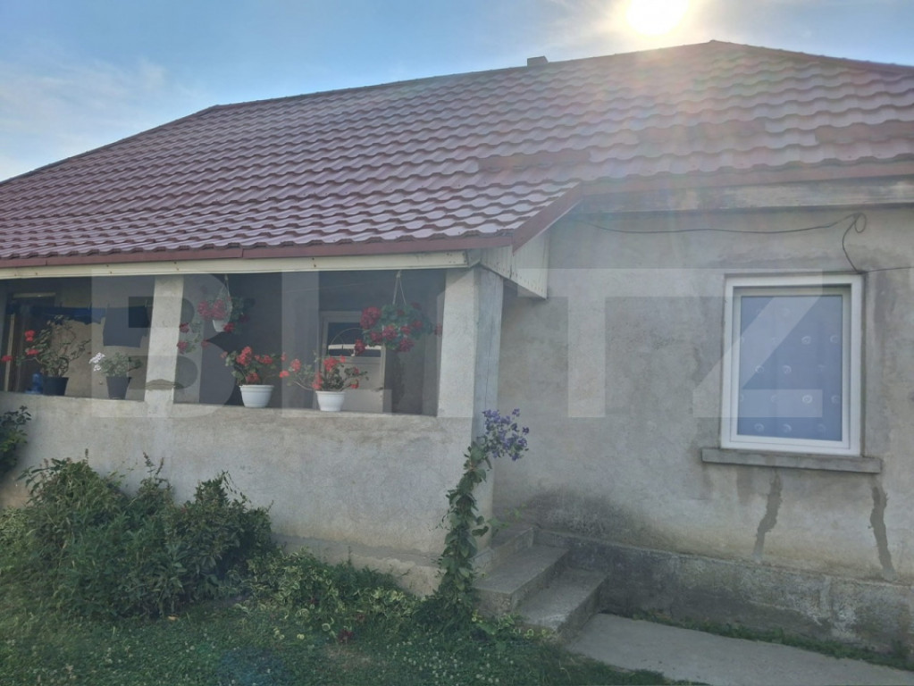 Casa 2 camere, 52 mp, teren 2590 mp, zona Caraseu
