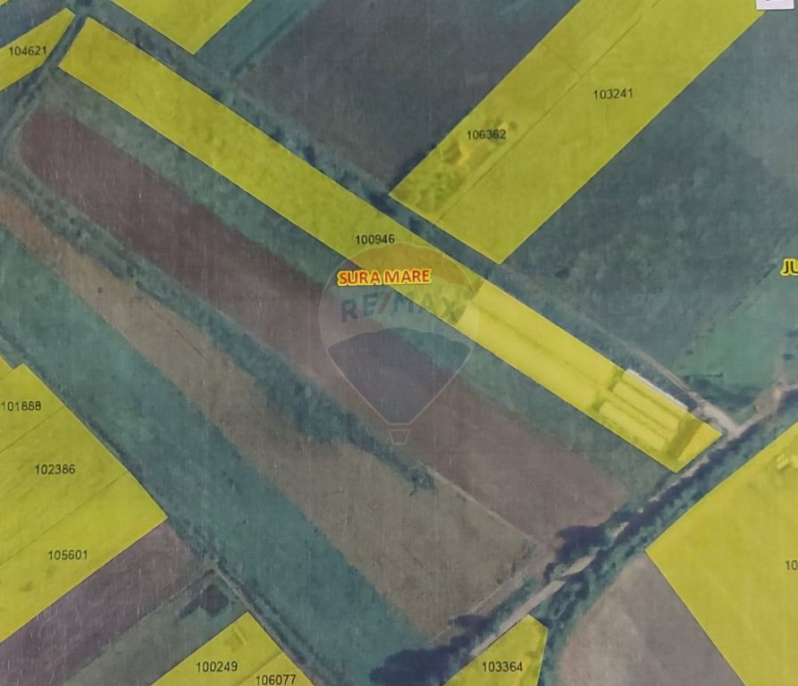 Teren 9,500 mp cu sere si utilitati langa DN 14