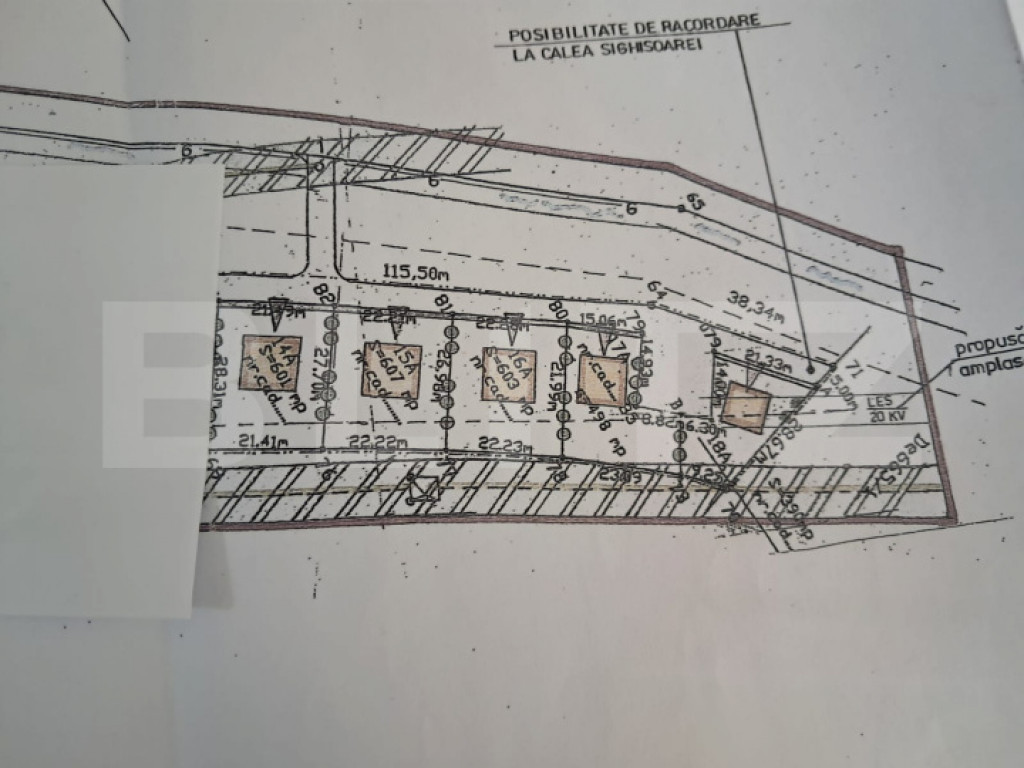 Parcele de teren de 600 mp, Calea Sighișoarei – zona Luko