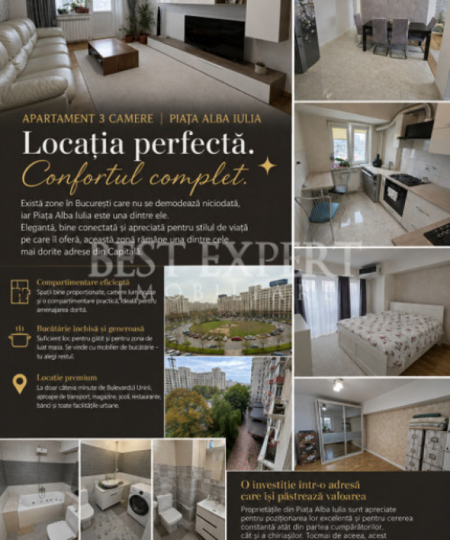 ???? 3 Camere | Rond Alba Iulia | Bloc Reabilitat | Fără R