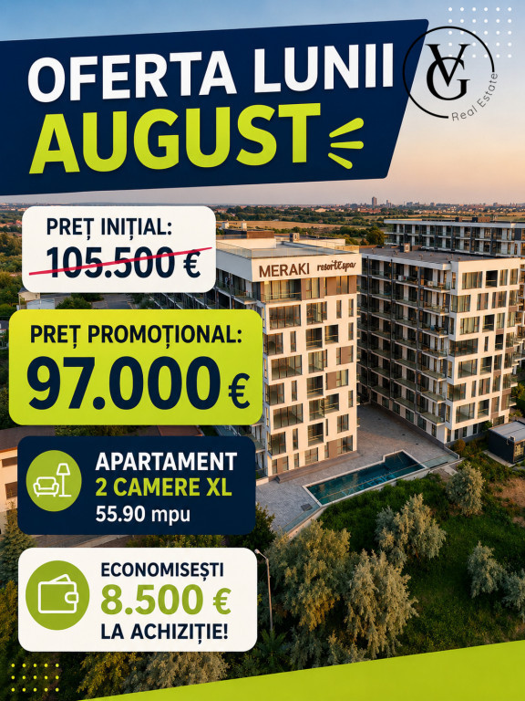 Meraki Resort & Spa | DISCOUNT 8500 € | Apartament 2 camer