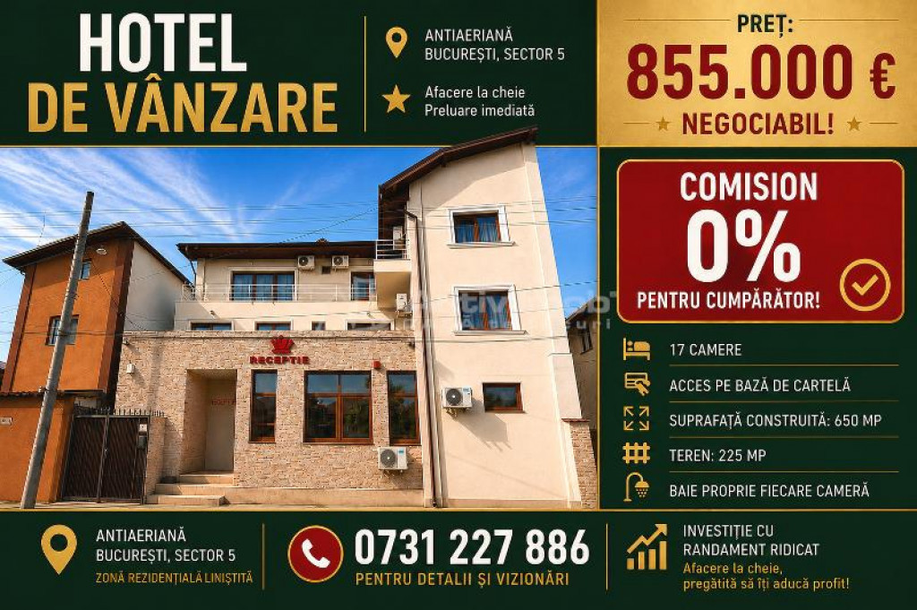 VANZARE - CLADIRE COMERCIALA HOTEL - RAHOVA - MARGEANULUI
