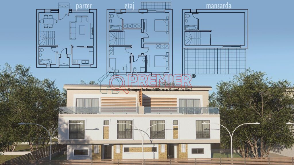 Popesti Leordeni - Str Scolii - Vila premium 120mp curte