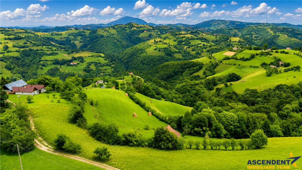 FILM! Cu view panoramic la 360 grade, teren 10.335 mp, Poian