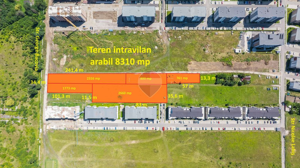 Teren intravilan de vânzare – 8.310 mp – Zona Tracto...