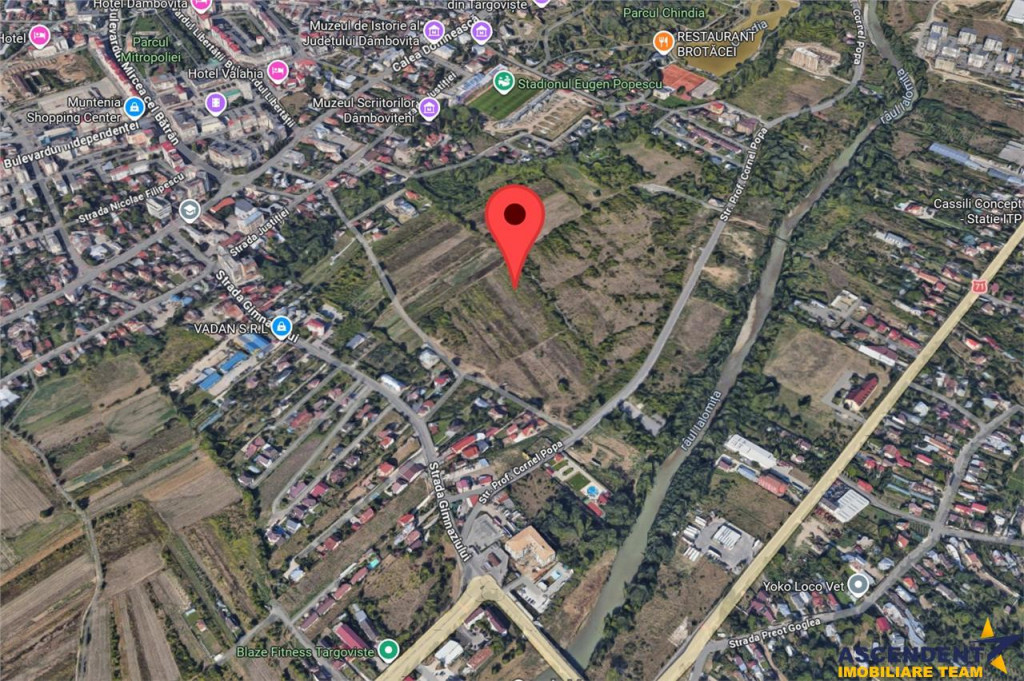 Teren intravilan generos, in inima Cetatii Targoviste, Dambo
