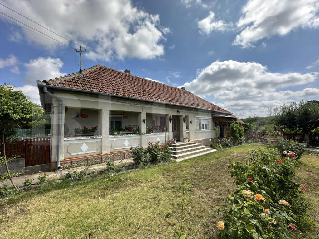 Casă de vânzare, 121 mp, teren și livadă 2.878 mp, local