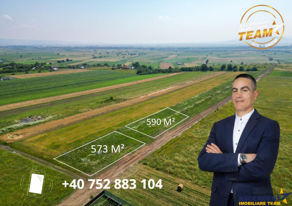 2 terenuri intravilane construibile aproape de Sfantu Gheorg