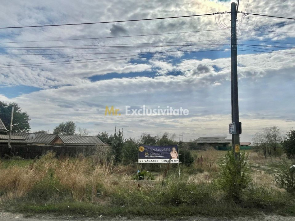 Teren cu proiect de casa pe parter langa Bucuresti