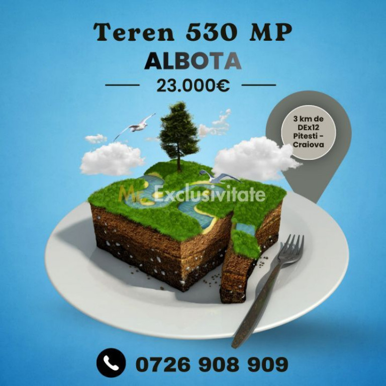 Teren intravilan 530 Mp | Albota