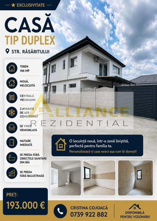 Casa Tip Duplex Primarie Popesti Leordeni Teren 146 mp
