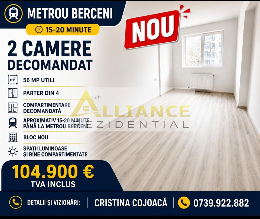 Apartament 2 camere Popesti Leordeni Metrou Berceni